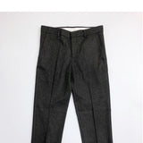 Straight Thick Middle And High Waist Casual Trousers