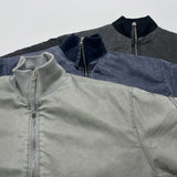 Men's Retro Crackle Casual Jacket Warm Cotton Coat