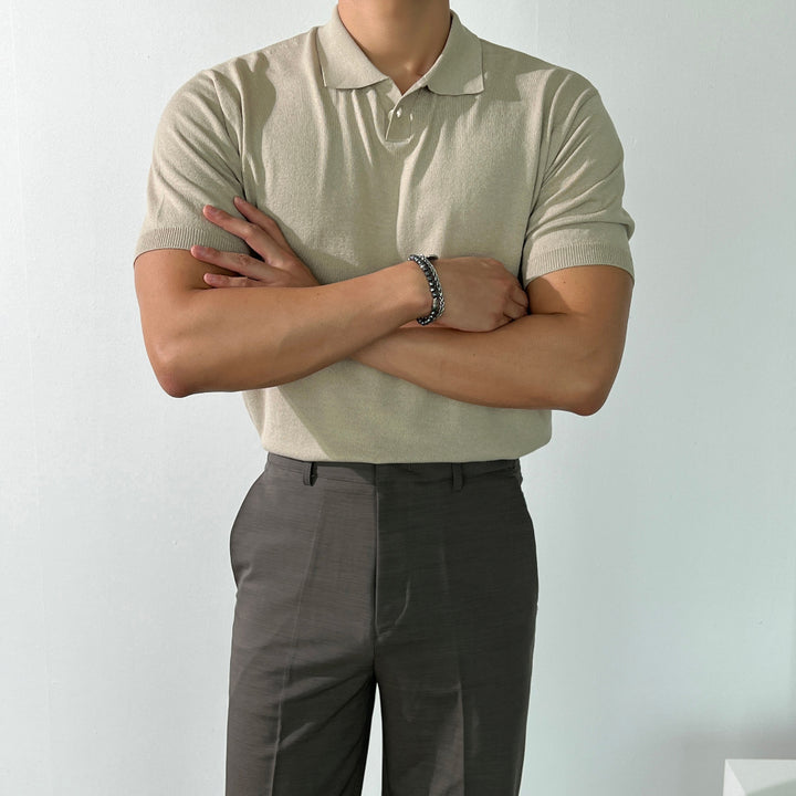 Linen Knitted Polo