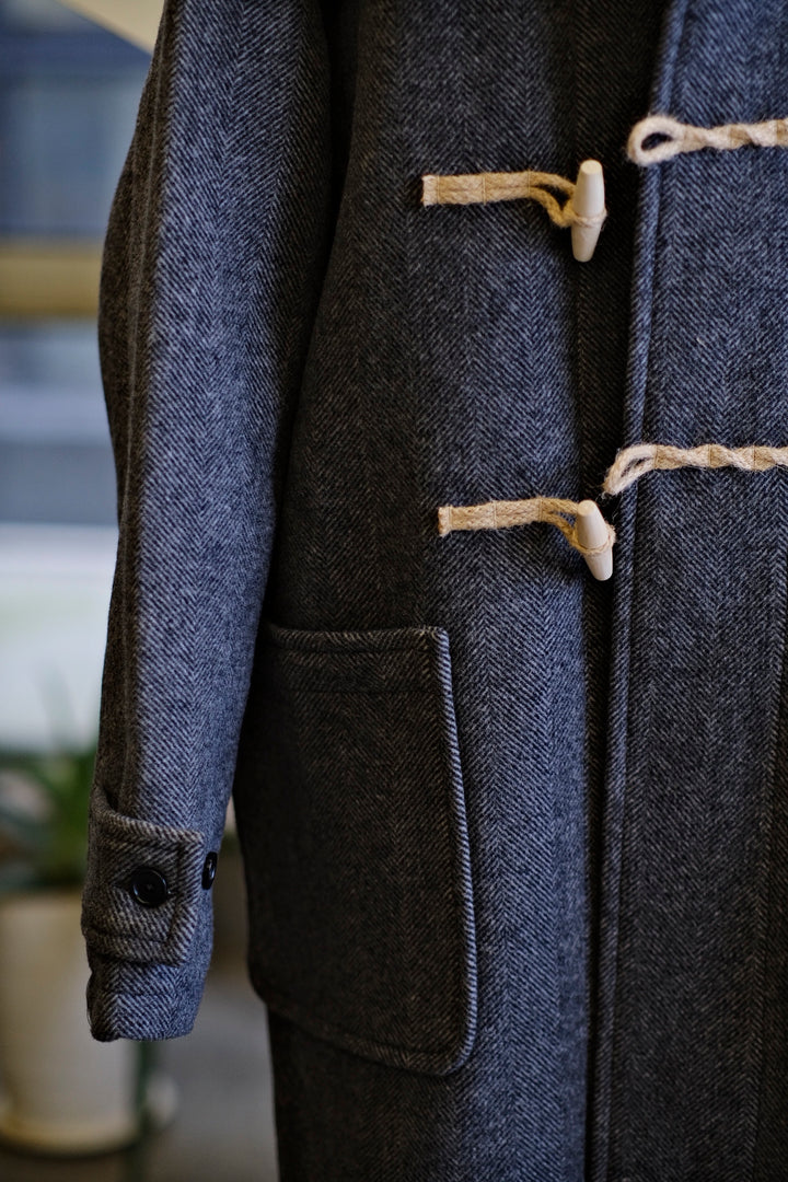 Wool Coat with Hemp Detail