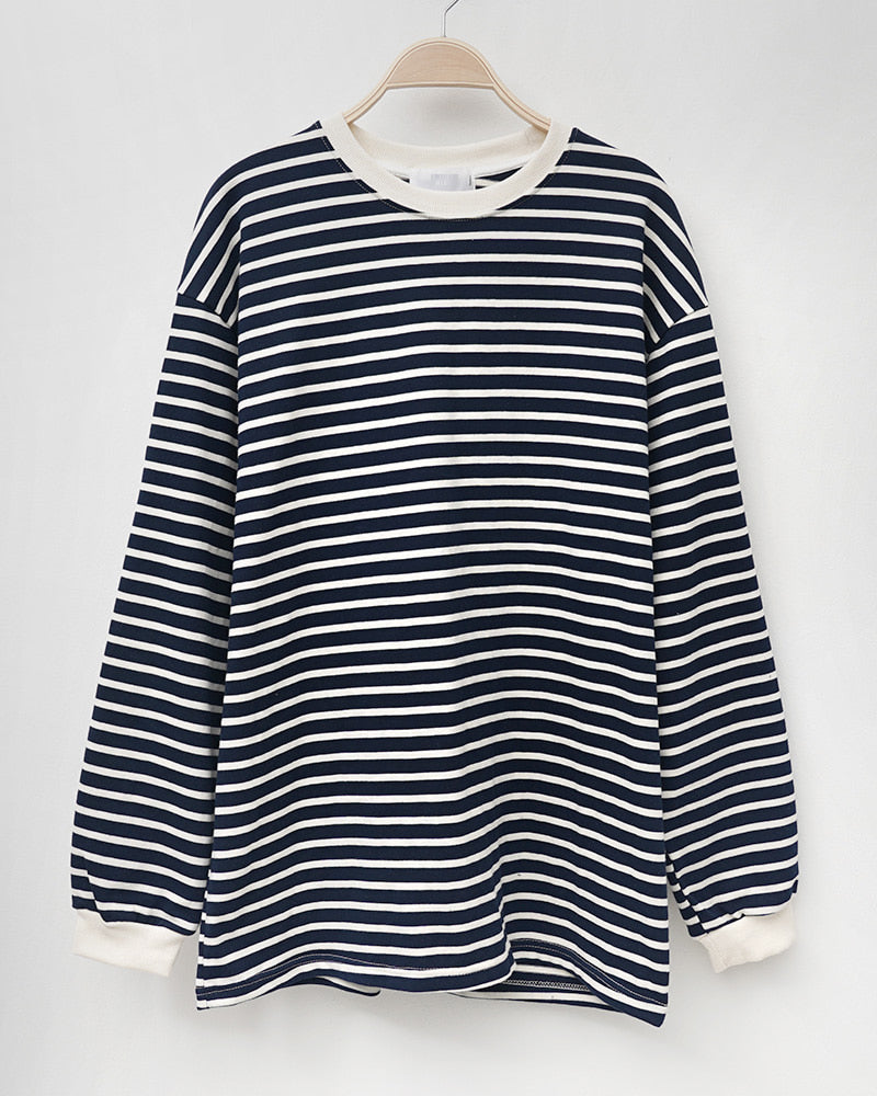 Striped Combed Cotton Tee