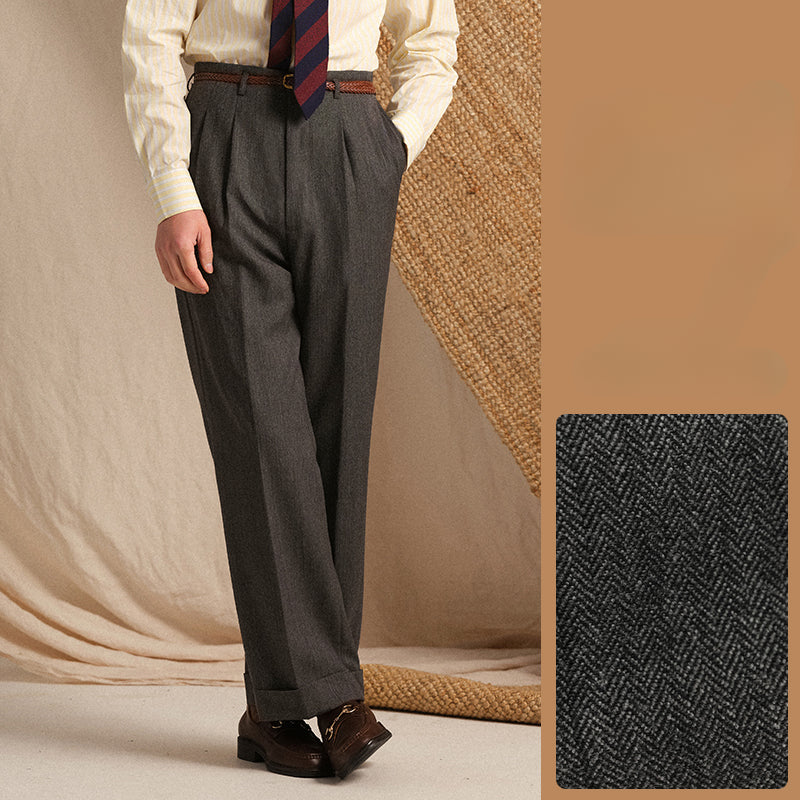 Wool Vintage Hollywood Trousers