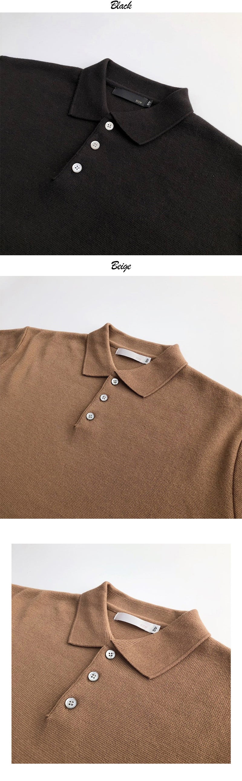 Knitted Polo Top