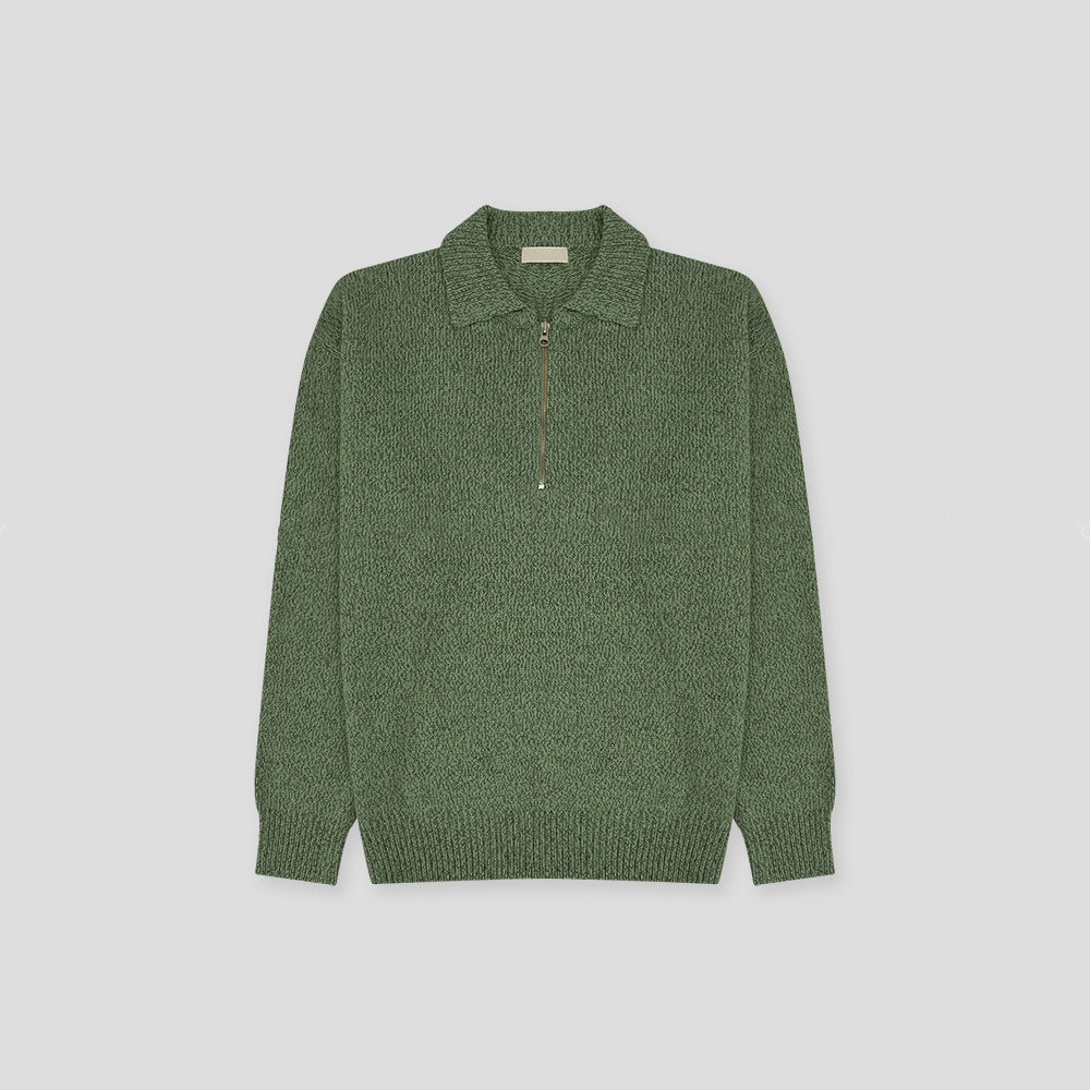 Knit Polo Sweater