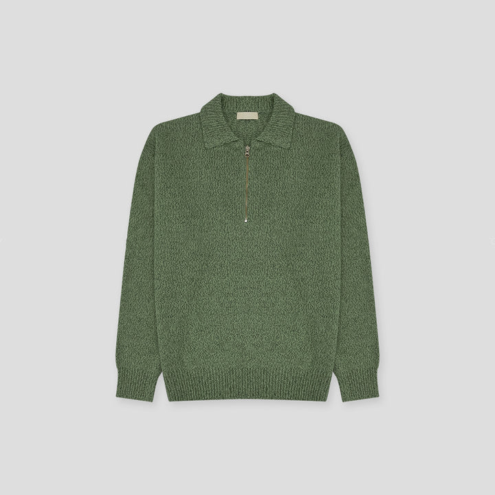 Knit Polo Sweater