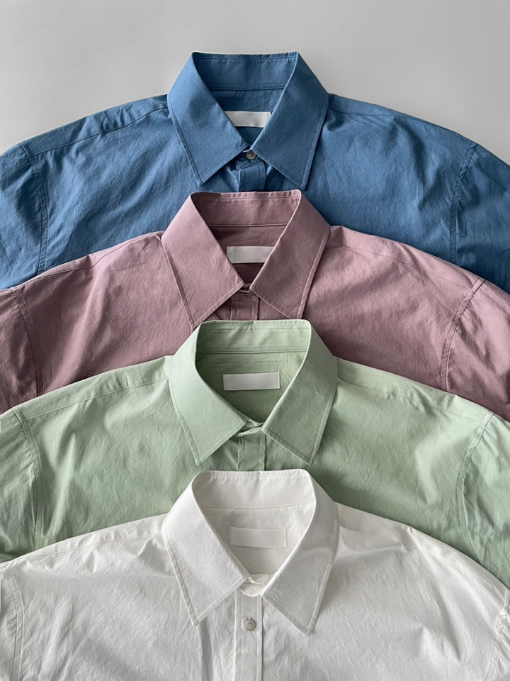 Pocketed Cotton Business Shirt