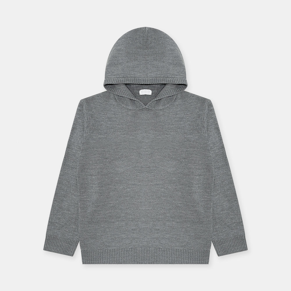 Hooded Drop Shoulder Knit