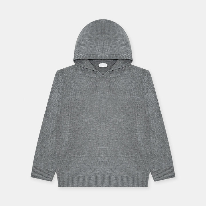 Hooded Drop Shoulder Knit