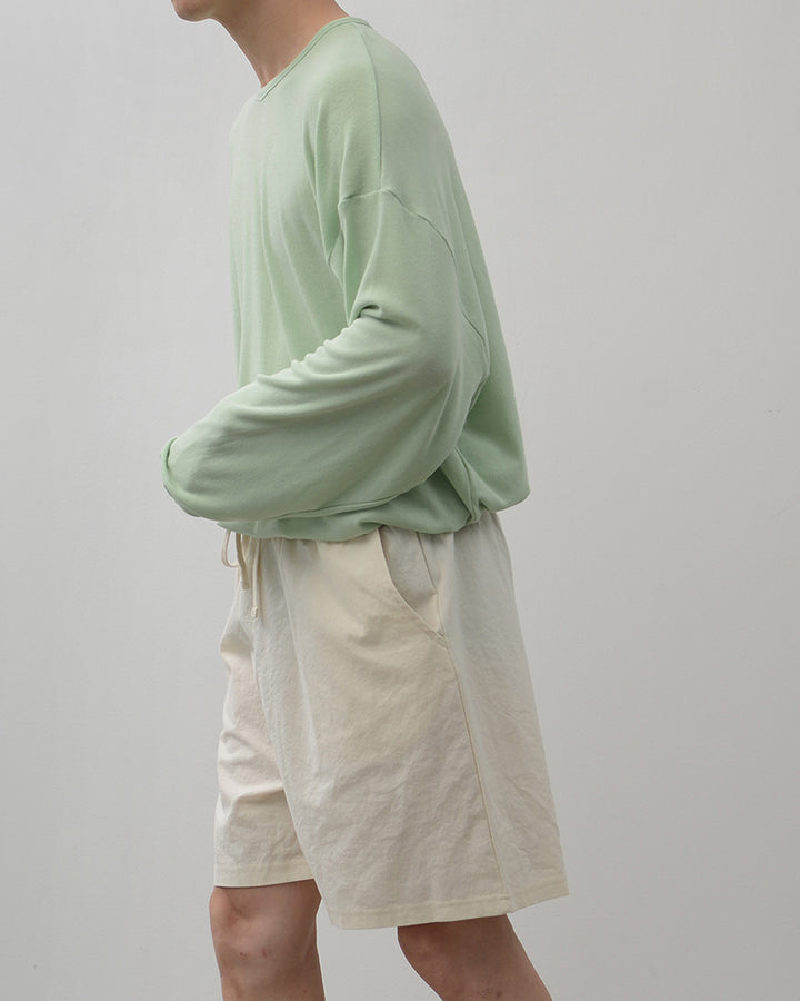 Solid Linen Pullover