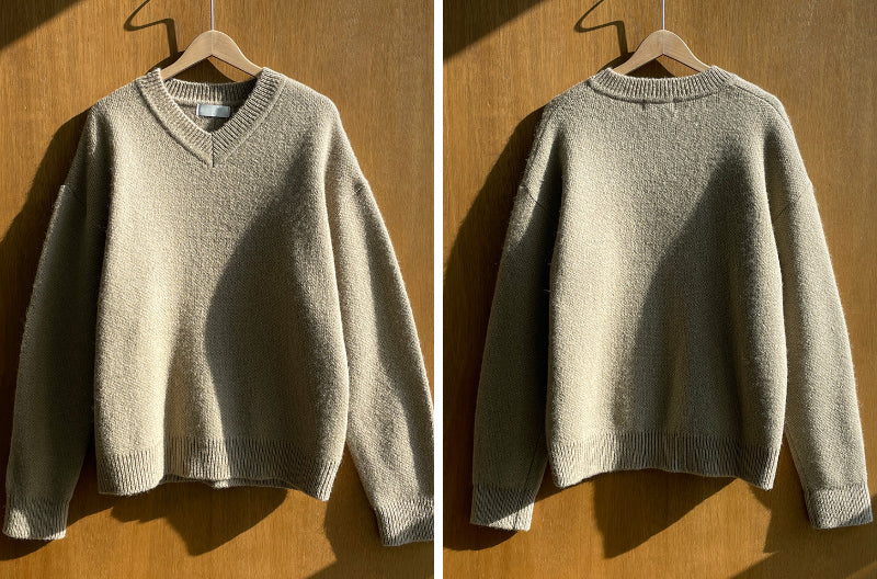 V-Neck Mohair Knit