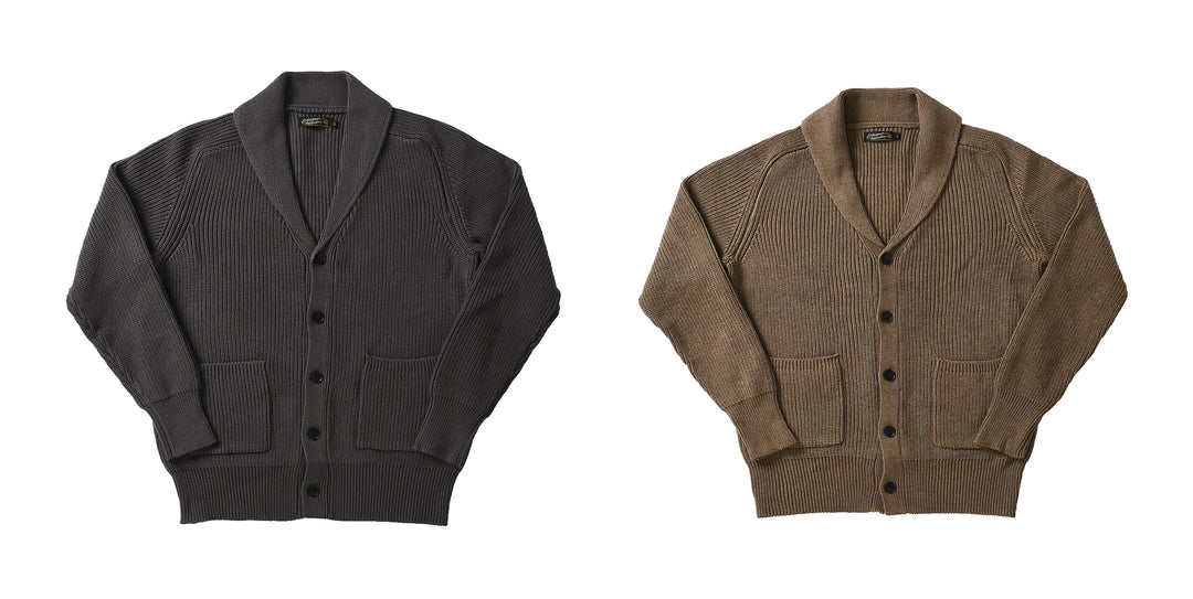 Shawl Collar V-Neck Cardigan