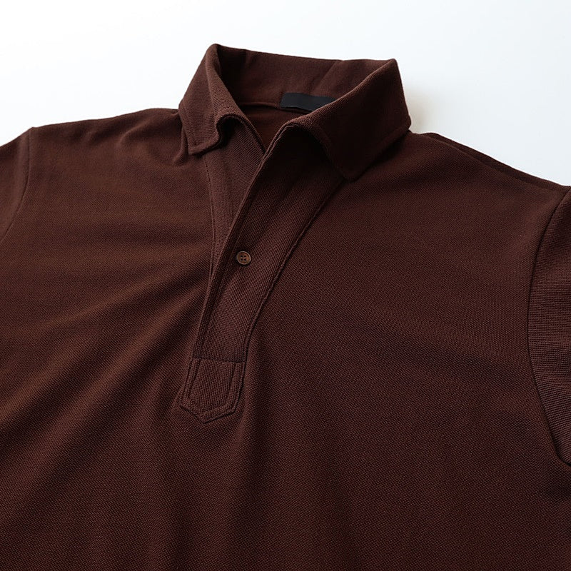 Hidden Button Polo Shirt