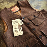 American Retro Tooling Wool Tweed Twill Vest