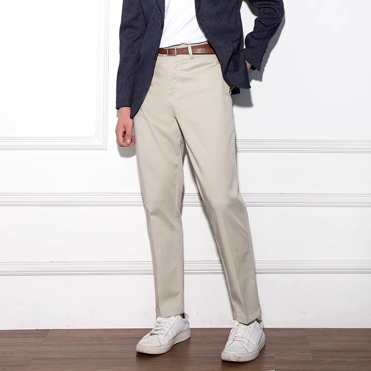 Spring Business Cotton Trousers