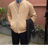 Baseball Collar Suede Commuting High-quality Coat Jacket