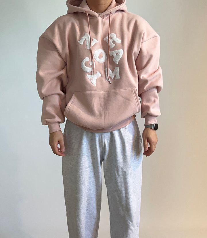 Off-Shoulder Fleece Hoodie