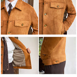 Early Suede Japanese Retro Warm Jacket