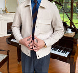 Woolen Lapel British Simple Light Luxury Slim-fit Jacket