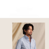 Men's Italian Pure Cotton Waterfall Pleats Shirt - Three-Step Handmade Spread Collar Long Sleeve Oversized Luxury Shirt