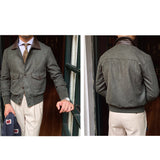 Retro Gentleman's Casual Japanese Leather Lapel Slim Jacket