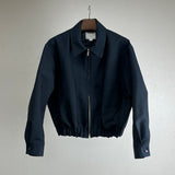 Simple Waist Jacket Men's Retro Zip-Up for Spring/Autumn