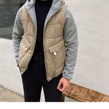 Double-sided Wearing Warm White Duck Down Hooded Jacket