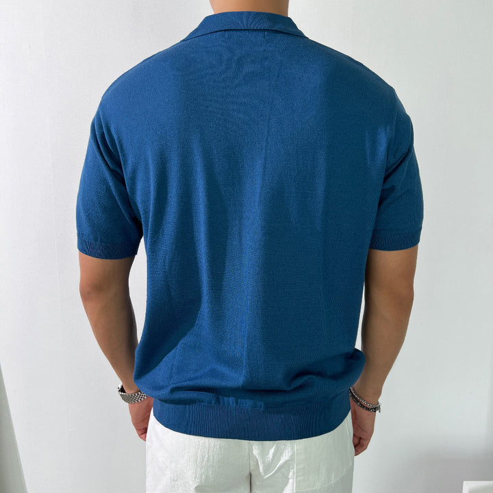 Linen Knitted Polo