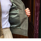 Retro Gentleman's Casual Japanese Leather Lapel Slim Jacket
