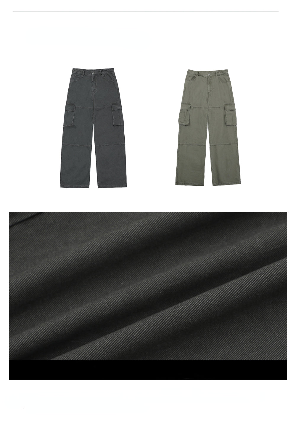 Panelled Cargo Trousers