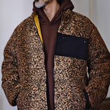 Labor Union Cozy Fleece Leopard Jacket