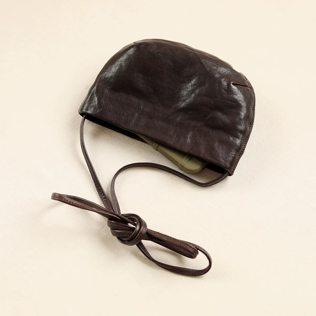 Mini Leather Shell Bag