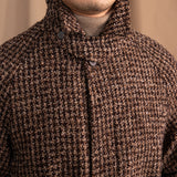 Balmakken Houndstooth Coat - Gentleman's Winter Warmth in Trendy Style