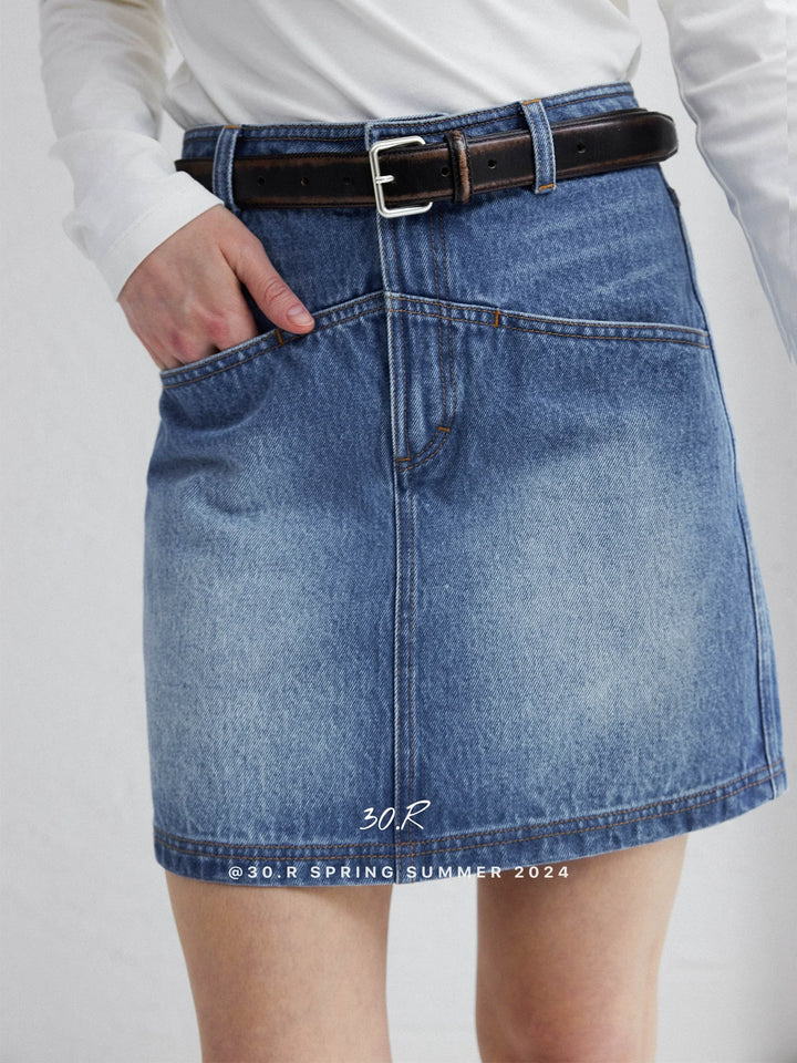 Signature Denim Skirt