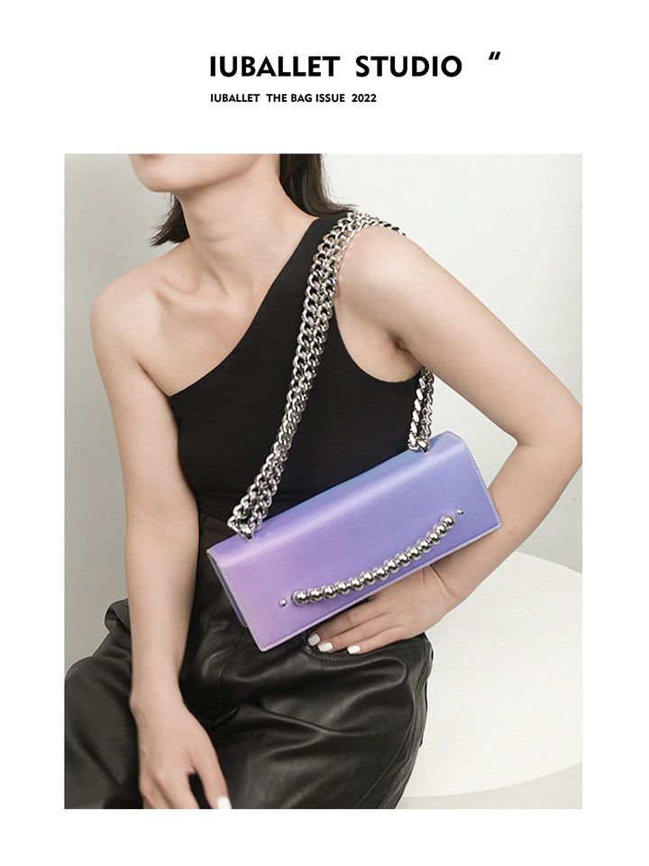 Gradient Chain Shoulder Bag