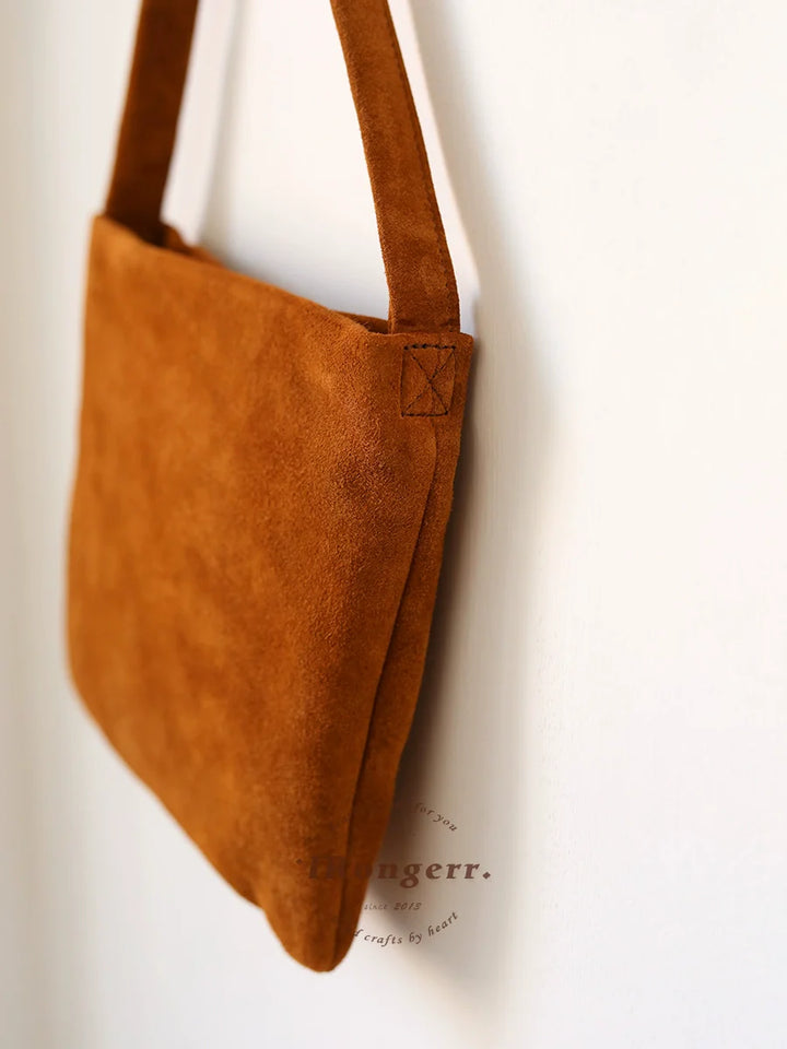 Brown Leather Underarm Bag