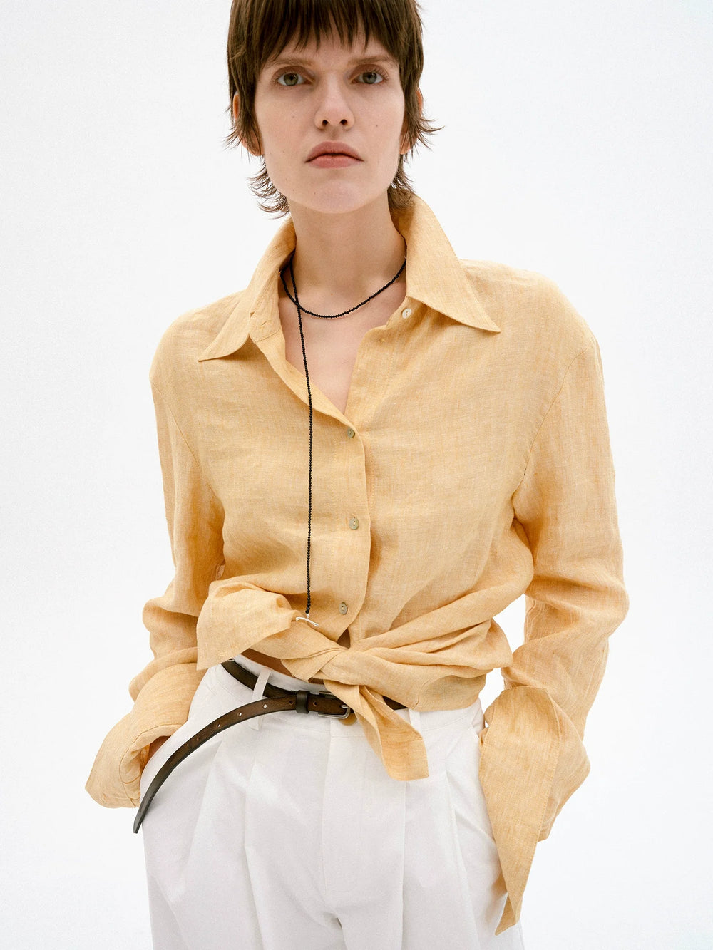 Natural Linen Relaxed Shirt