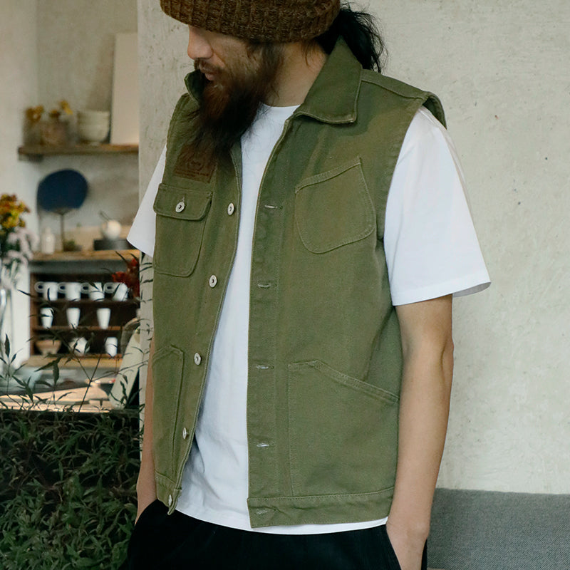 Multi-Pocket Canvas Vest