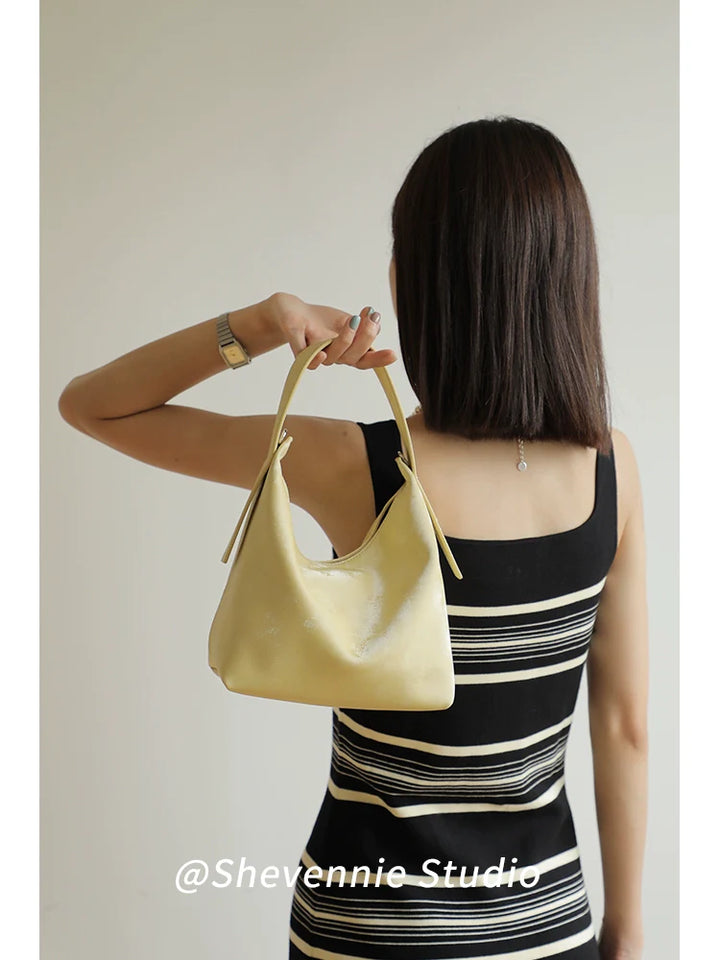 Silk Finish Leather Tote