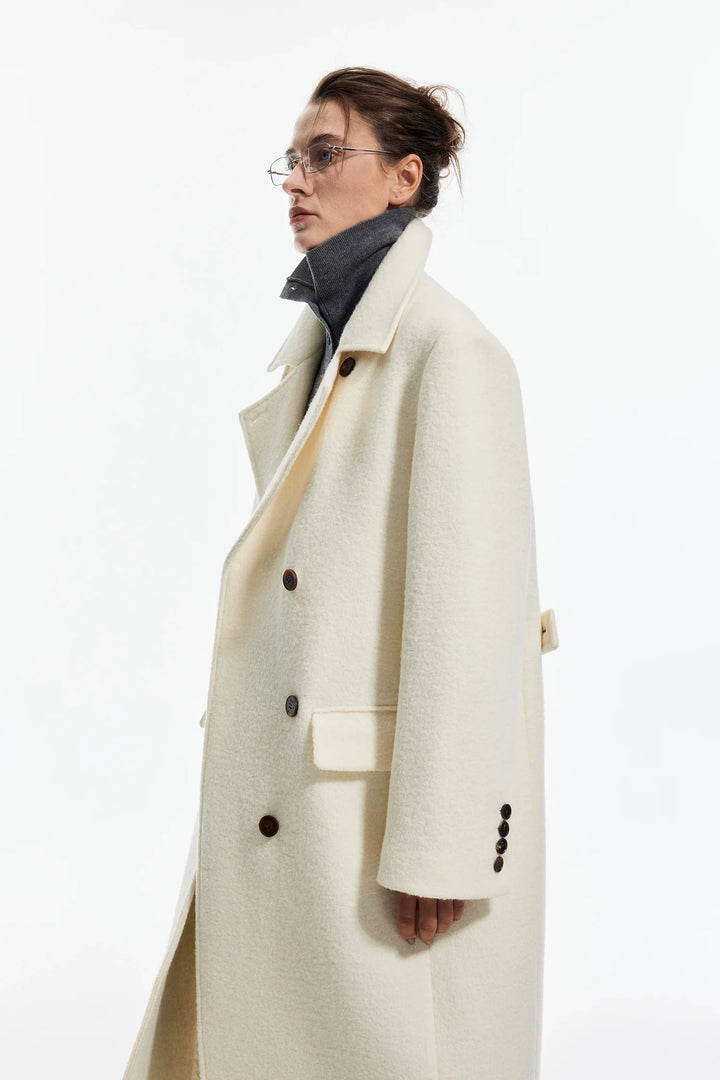 Ivory Bouclé Coat