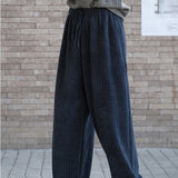 Winter Chenille Loose Fit Drawstring Pants for Men