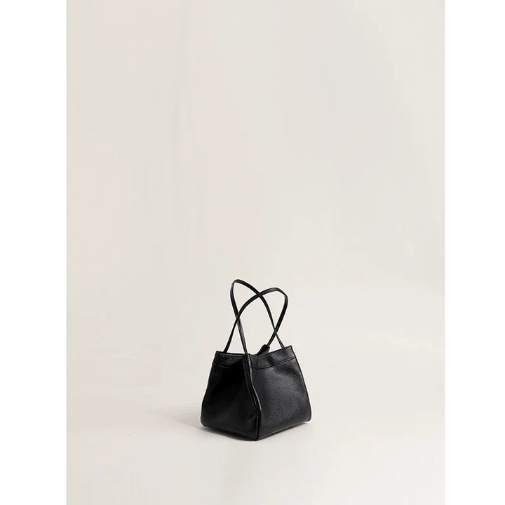 Lizard Pattern Leather Bucket Bag