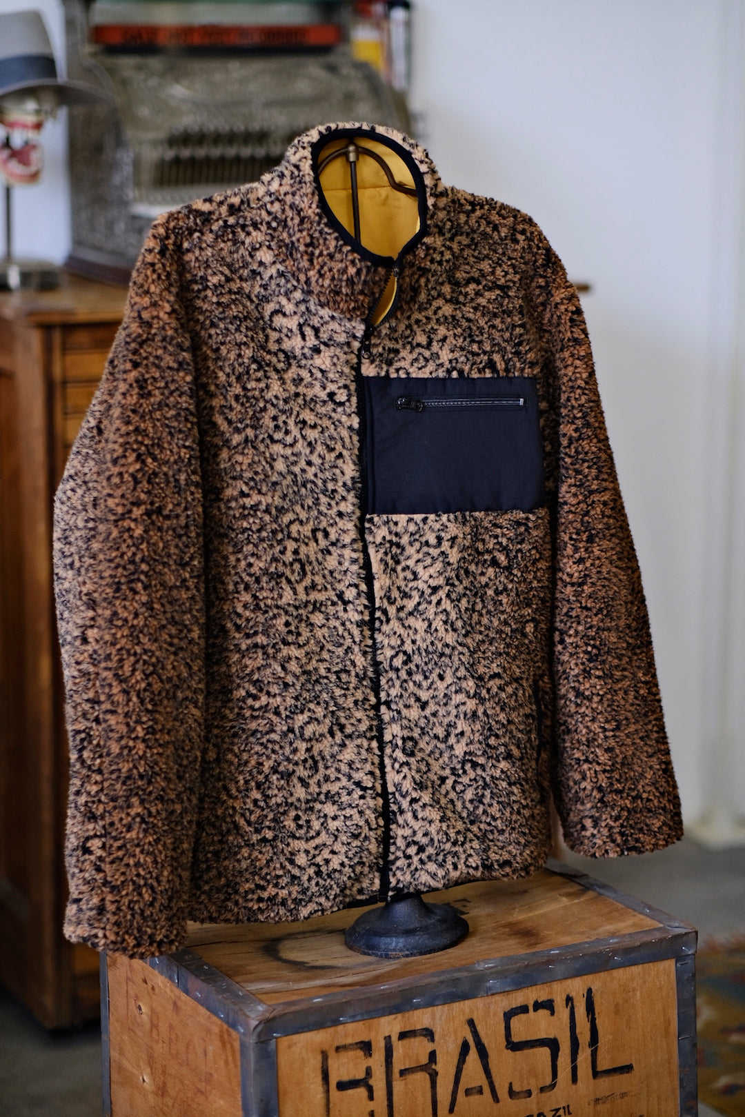 Fleece Leopard Jacket