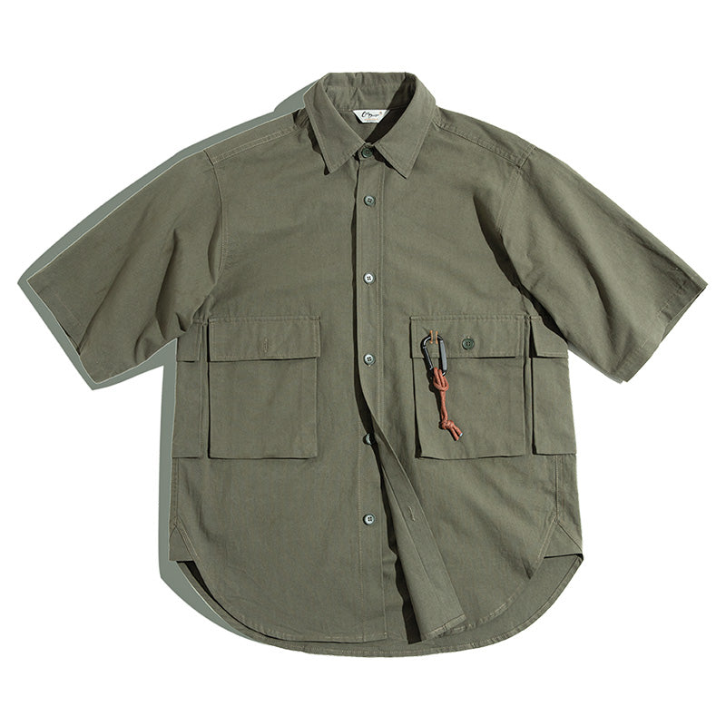 Retro Mountain Multi-Pocket Shirt