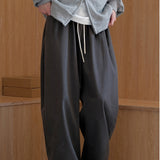 Spring Korean-style Loose Drawstring Casual Pants