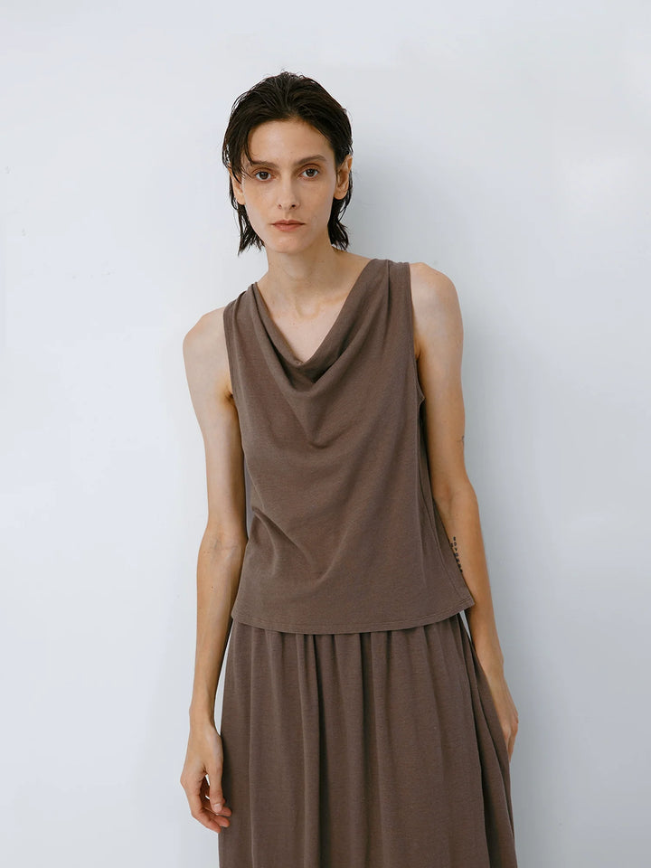 Linen Cotton Sleeveless Top