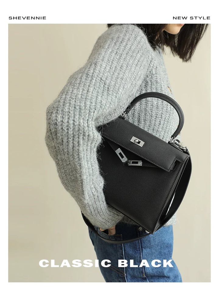 Matte Black Kelly Shoulder Bag