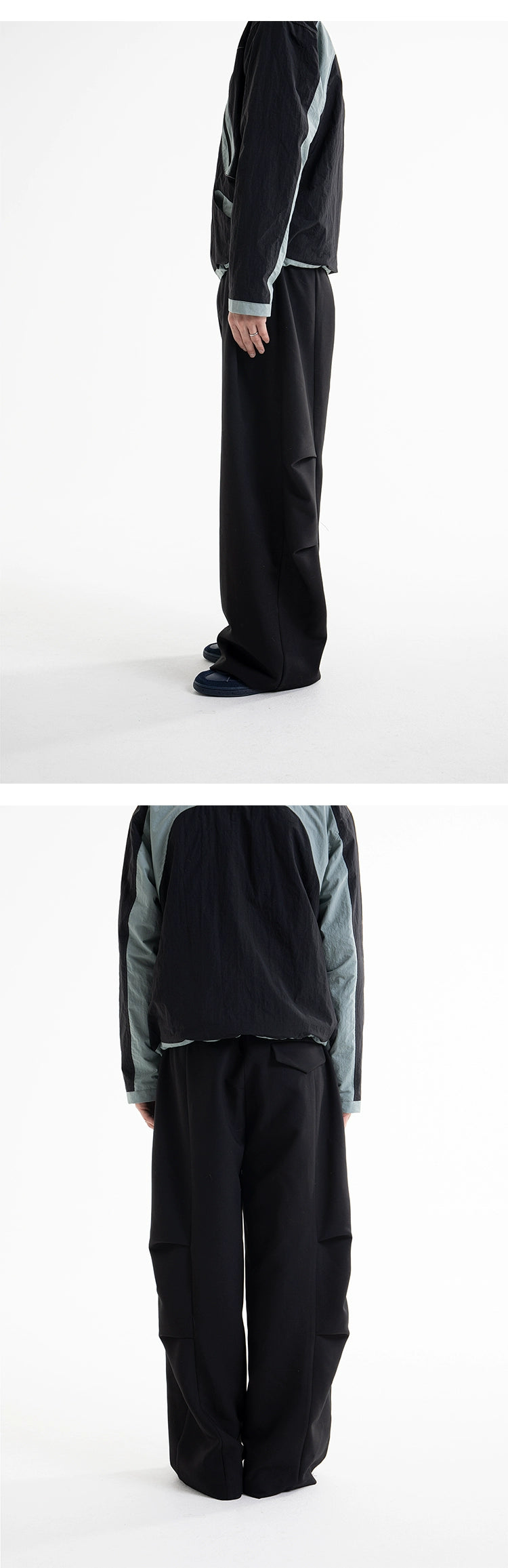 Pleated Cargo Trousers