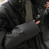 Winter Waterproof Matte Leather Short Jacket for Men