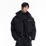 Silver Padded Jacket Warm Casual All-Match