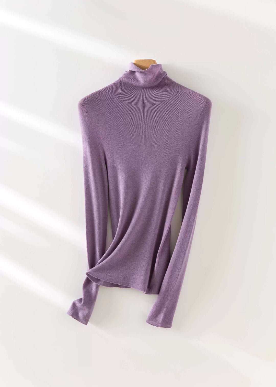 Silk-Cashmere Turtleneck